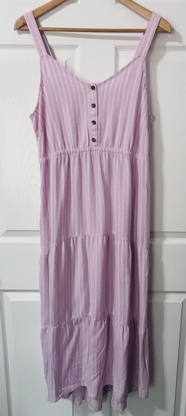 Sonoma Women's XL Linen Blend Sleeveless Tank Dress with Pockets